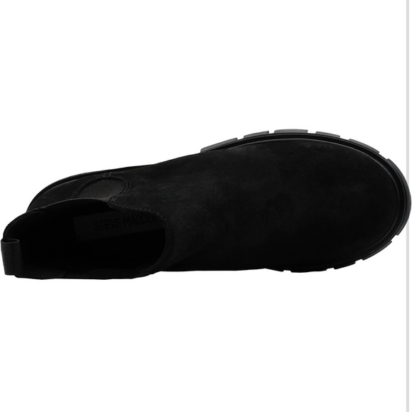 Steve Madden Howler Black Chunky Ankle Booties - Picture 5 of 10